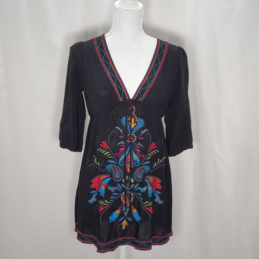 Forever 21 BoHo Style 3/4 Sleeve Tunic Size M/M